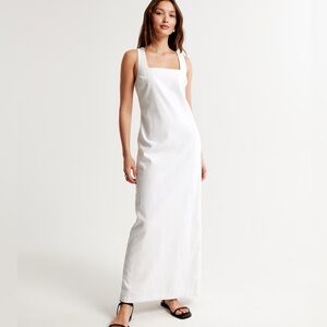 Abercrombie Women's Linen-Blend Shift Maxi Dress